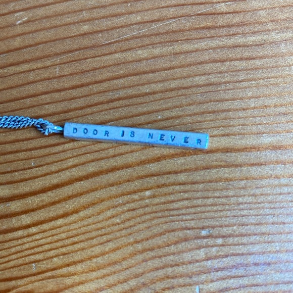 Stamped Quote 925 Silver Bar Necklace - Picture 5 of 10